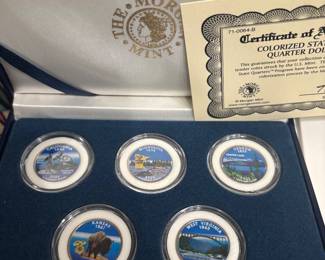 2005 Morgan mint colorized quarters