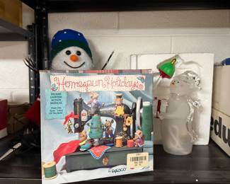 Musical Christmas sewing machine ornament