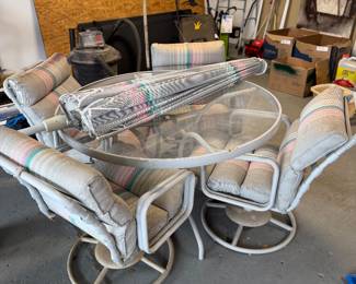 Patio table and chairs 