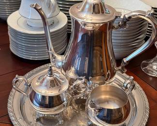 Elegant vintage tea set