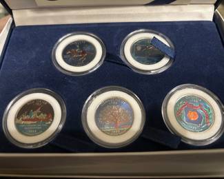 1999 statehood quarter collection colorized