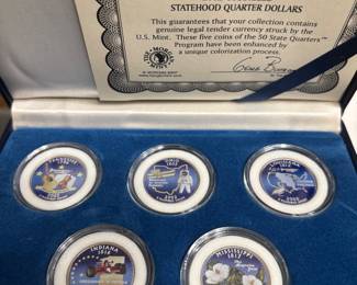 2002 Morgan colorized quarters