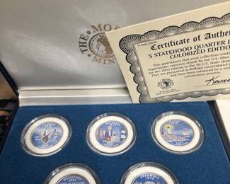 2003 Morgan mint colorized quarter collection