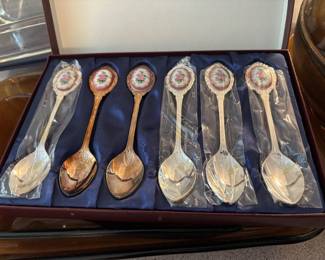 Silver plated teaspoons