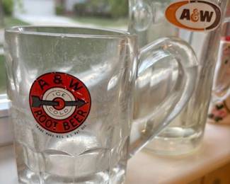 A and W root beer mugs