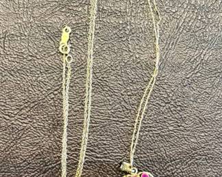Reversible ruby pendant 