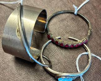 Silver bracelets 