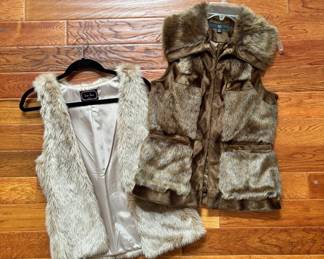 Faux fur vests