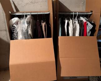 Portable wardrobe boxes