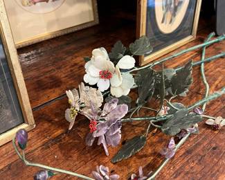 antique jade flowers