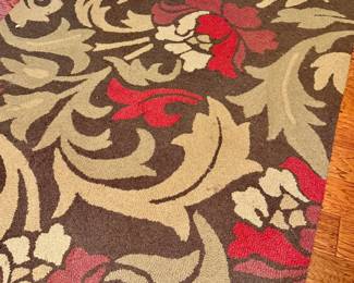 60 x 84 wool hooked rug