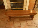 Solid wood bench, heavy