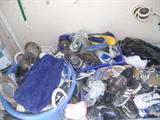 So many tennis shoes.