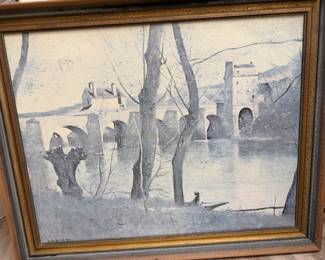 Paris scene painting
