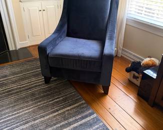 Navy modern  arm chair 