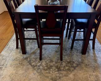 Tall Dr table & 6 chairs