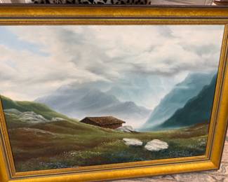 Original Heath oil painting