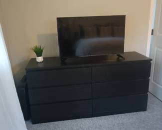 IKEA black wooden dresser