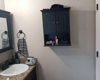 Bathroom wooden medicine chest