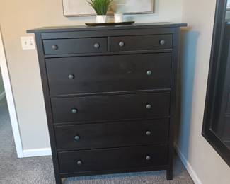 Black wooden dresser