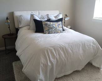 Queen mattress and metal frame