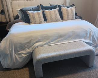 King sized adjustable bed and frame (headboard and bedding not included)