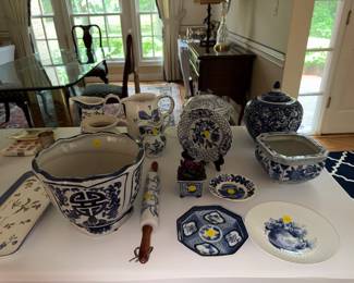 Blue Willow and other china