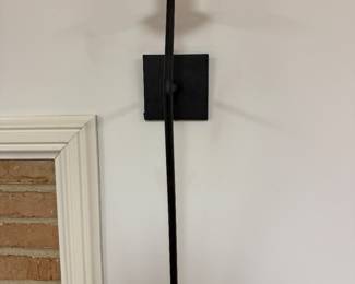 Pair of metal wall sconces