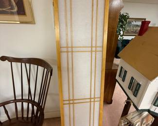 One of the 3 rice paper screens