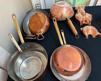 Copper cookware and molds