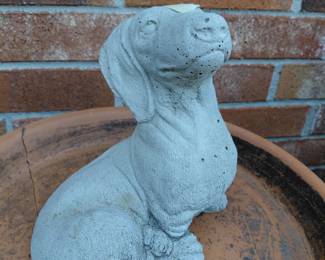 Concrete weiner dog