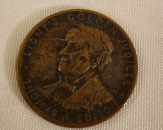 Thomas Edison Jubilee Coin