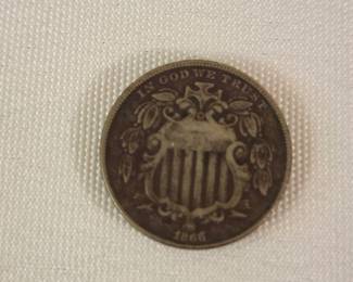 1866 Nickel "Rays"