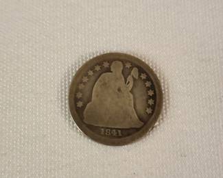 1841 Seated Dime