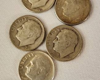 Silver Roosevelt Dimes