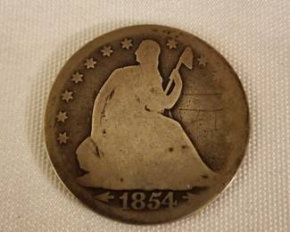 1854 Seated Half Dollar