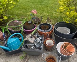 assorted pots
