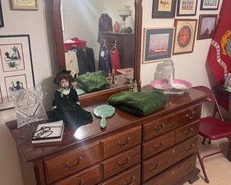 vintage dresser and mirror