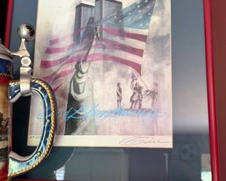 signed twin towers print