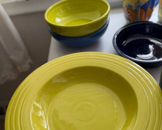 Fiesta ware dishes