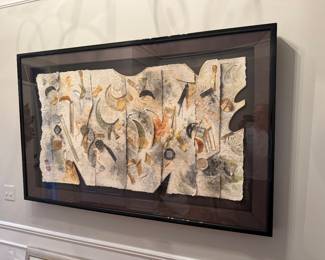 Paper Mache Art signed Patricia Lynch 41 x 65 