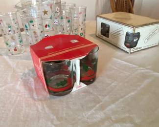 Culver and Libbey Holiday sets
