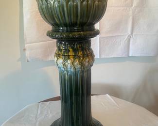 Roseville Majorica Pedestal and Jardineire