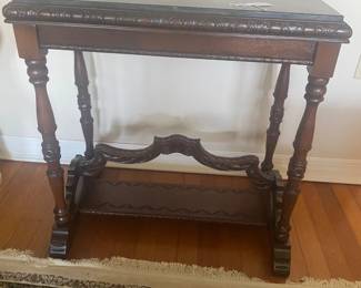 Marble top side table