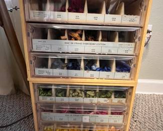 EMBROIDERY FLOSS CABINET