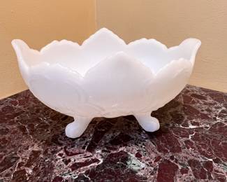 MILK GLASS CONSOLE