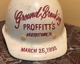 HARD HAT FROM MORRISTOWN'S PROFFITT GROUND BREAKING
