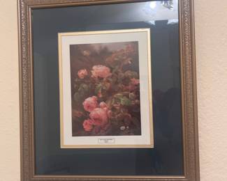 FLORAL LITHOGRAPH