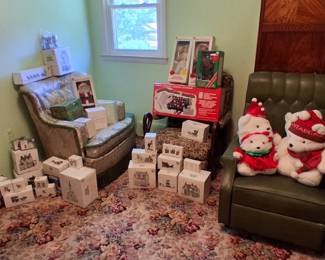 Vintage Christmas and Santa bears