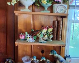 Vintage ceramic bird figurines